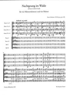 Nachtgesang im Walde op. post. 139 D 913 (Franz Schubert) 
