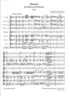 Oboenkonzert C-Dur Hob VIIg:C1 von Joseph Haydn 