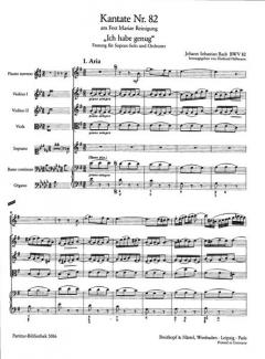 Ich habe genug (genung) von Johann Sebastian Bach 
