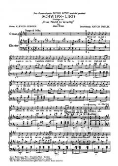 Schwipslied von Johann Strauss (Vater) 