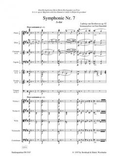 Symphonie Nr. 7 A-Dur op. 92 von Ludwig van Beethoven 