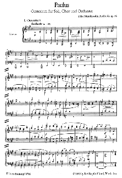Paulus op. 36 von Felix Mendelssohn Bartholdy 