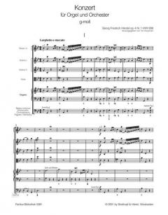 Orgelkonzert Nr. 1 g-moll op. 4/1 HWV 289 von Georg Friedrich Händel 