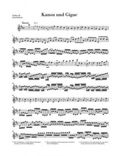 Kanon und Gigue D-dur von Johann Pachelbel für drei Violinen und Basso continuo im Alle Noten Shop kaufen (Einzelstimme)