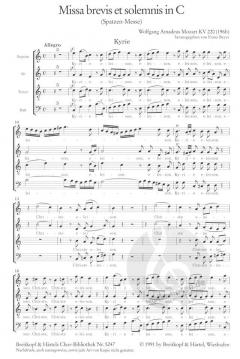 Missa brevis in C-Dur KV 220 (W.A. Mozart) 