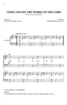 Come And See The Works Of The Lord (Patti Drennan) 