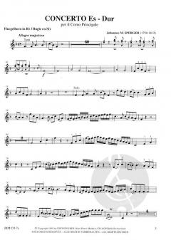 Concerto Es-Dur von Johann Matthias Sperger (Download) 