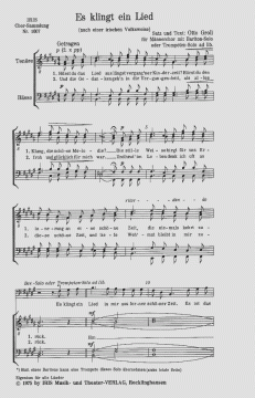 Es klingt ein Lied von Otto Groll 