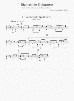 Bienvenido Guitarrero von Berndt Leopolder 