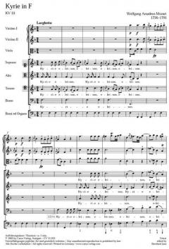 Kyrie in F-Dur KV 33 von Wolfgang Amadeus Mozart (Download) 