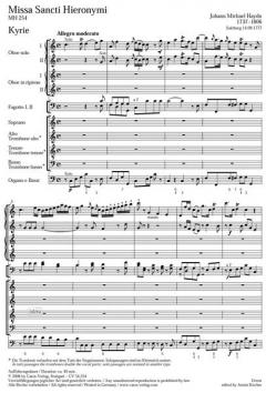 Missa Sancti Hieronymi MH 254 (Johann Michael Haydn) 