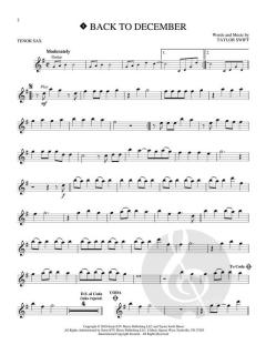 Instrumental Play-Along for Tenor Saxophone von Taylor Swift 
