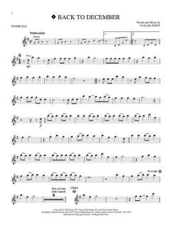 Instrumental Play-Along for Tenor Saxophone von Taylor Swift 