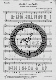 Abschied vom Walde (Felix Mendelssohn Bartholdy) 