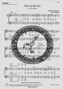 Dein ist die Zeit (Robert Pappert) 