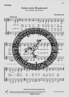 Gottes weite Wunderwelt (Thomas Krause) 