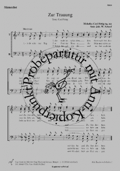 Zur Trauung Op.164, Op.1130b 