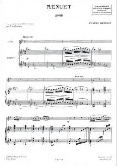 Menuet Flute / Piano von Claude Debussy 