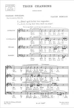 Trois chansons de Charles d' Orléans (Claude Debussy) 