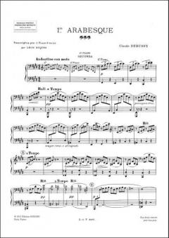 Premiere Arabesque, pour Piano Transcription von Claude Debussy 