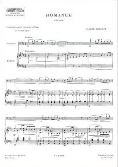 Romance Violoncelle / Piano (Roncihini) von Claude Debussy im Alle Noten Shop kaufen
