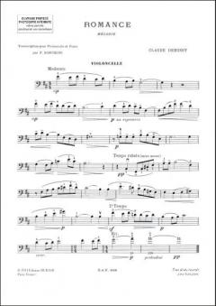 Romance Violoncelle / Piano (Roncihini) von Claude Debussy im Alle Noten Shop kaufen