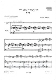 Arabesque N 2 Clar / Piano Transcription Par Alfre von Claude Debussy 