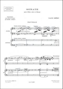 Sonate Fl / Vla / Hrp 4 Ms von Claude Debussy 