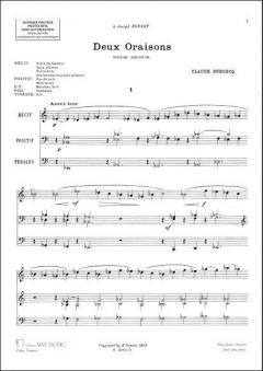 Dubosq 2 Oraisons Orgue von Ernesto Halffter 