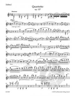 Streichquartett Es-Dur op. 127 von Ludwig van Beethoven (Download) 