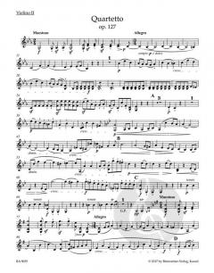 Streichquartett Es-Dur op. 127 von Ludwig van Beethoven (Download) 