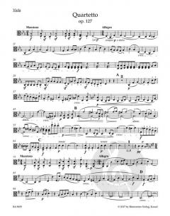 Streichquartett Es-Dur op. 127 von Ludwig van Beethoven (Download) 