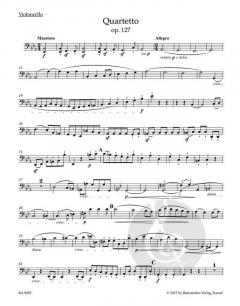 Streichquartett Es-Dur op. 127 von Ludwig van Beethoven (Download) 