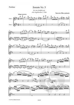 Sonate Nr. 3 von Saverio Mercadante für 2 Flöten im Alle Noten Shop kaufen