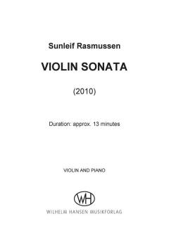 Violin Sonata von Sunleif Rasmussen im Alle Noten Shop kaufen