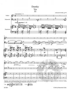 Dumky Trio op. 90 (Antonín Dvorák) 