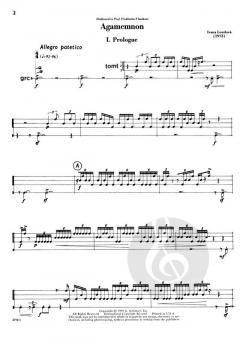 Agamemnon-Suite for Solo Percussion von Ivana Loudova im Alle Noten Shop kaufen (Sonderangebot)