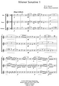 Wiener Sonatine 1 von Wolfgang Amadeus Mozart 