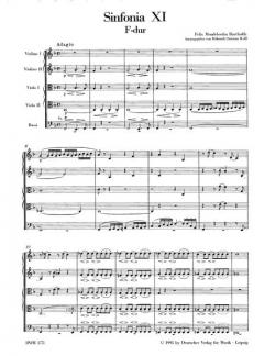 Sinfonia 11 F-dur von Felix Mendelssohn Bartholdy 