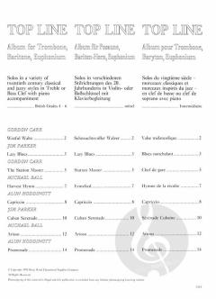 Top Line Album for Trombone - Bass Clef 
