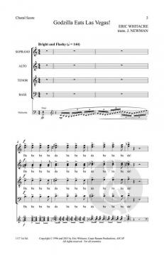 Godzilla Eats Las Vegas! von Eric Whitacre (Download) 