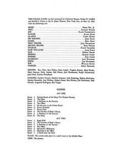 The Pajama Game von Richard Adler 
