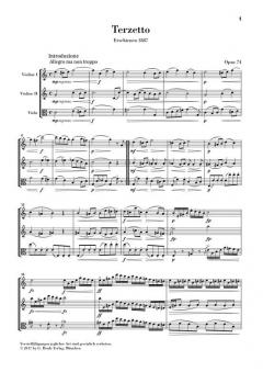 Terzetto C-dur op. 74 von Antonín Dvorák für 2 Violinen und Viola im Alle Noten Shop kaufen