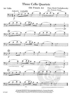 3 Cello Quartets von Pjotr Iljitsch Tschaikowski im Alle Noten Shop kaufen
