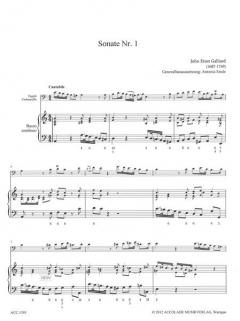 6 Sonaten 1 (Nr.1-3) von Johann Ernst Galliard 