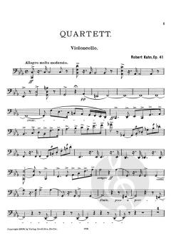 Quartett op. 41 von Robert Kahn 