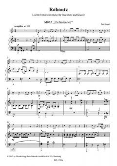 Rabautz für Blockflöte und Klavier (Paul Hertel) 