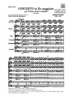 Concerto D Major RV207 Op.11 No.11 (Gian Francesco Malipiero) 