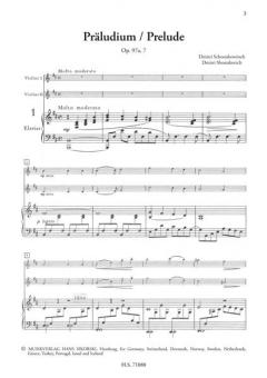 3 Duette für 2 Violinen und Klavier von Dmitri Schostakowitsch im Alle Noten Shop kaufen (Stimmensatz)
