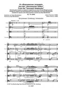 Aus den Woronescher Heften op. 121 (Jelena Firssowa) 